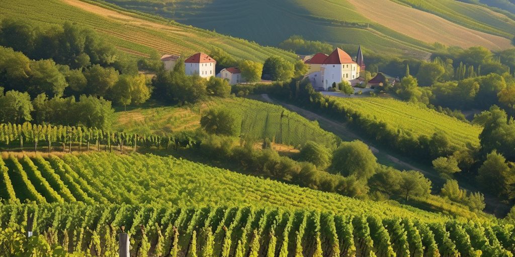 vineyards in Tokaj wine region Hungary