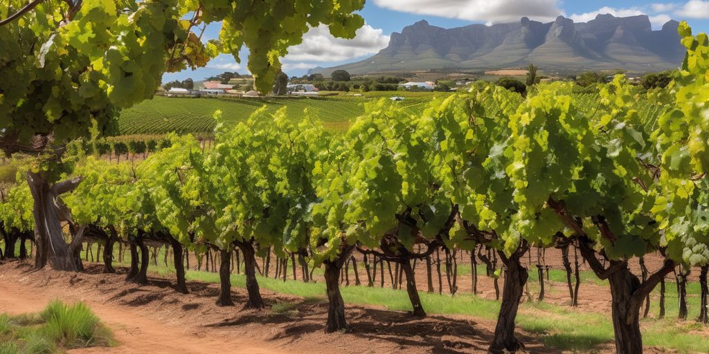 vineyard in Stellenbosch, South Africa